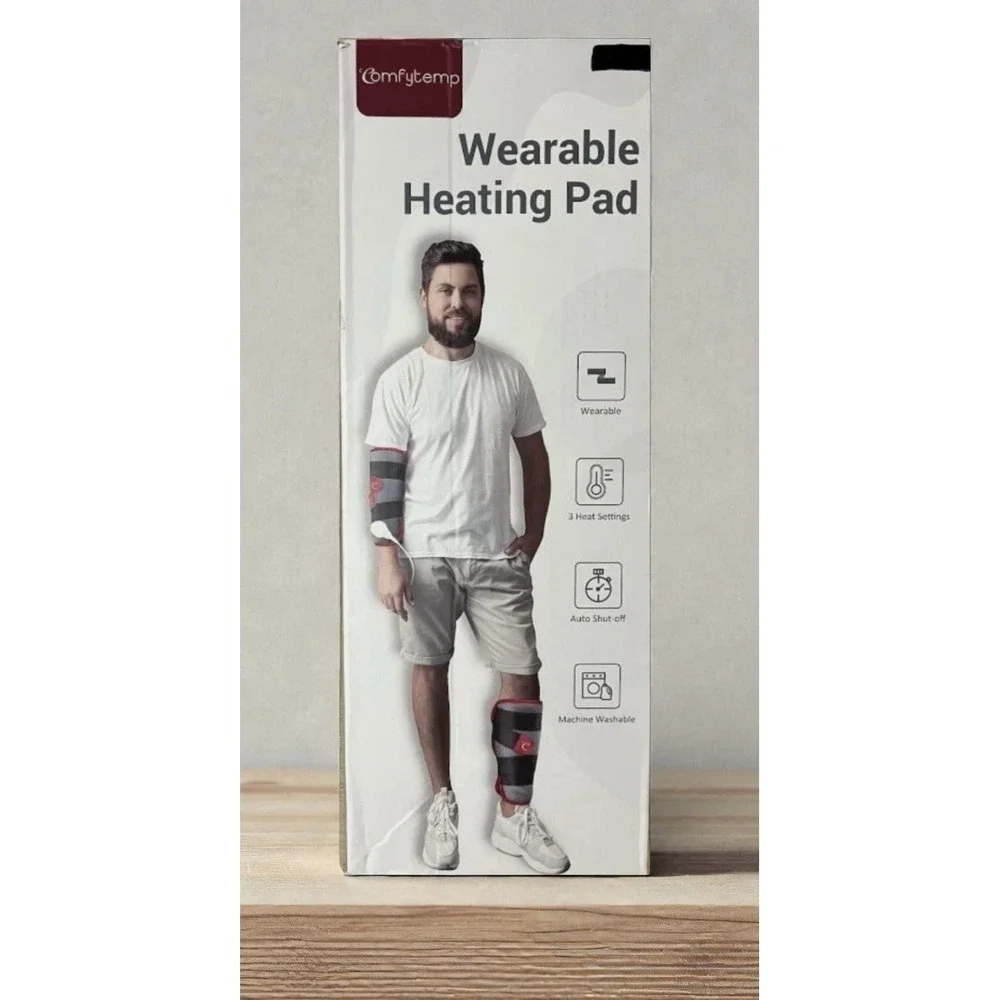 Comfytemp Wearable Heating Pad for Knee Leg Pain Cramps Relief (S/M)